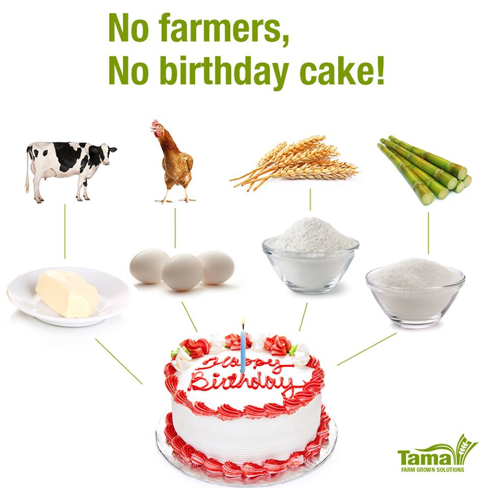 No farmers, No birthday cake!