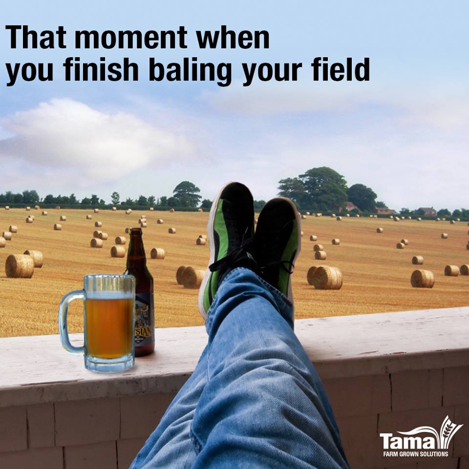 That moment when you finish baling your field