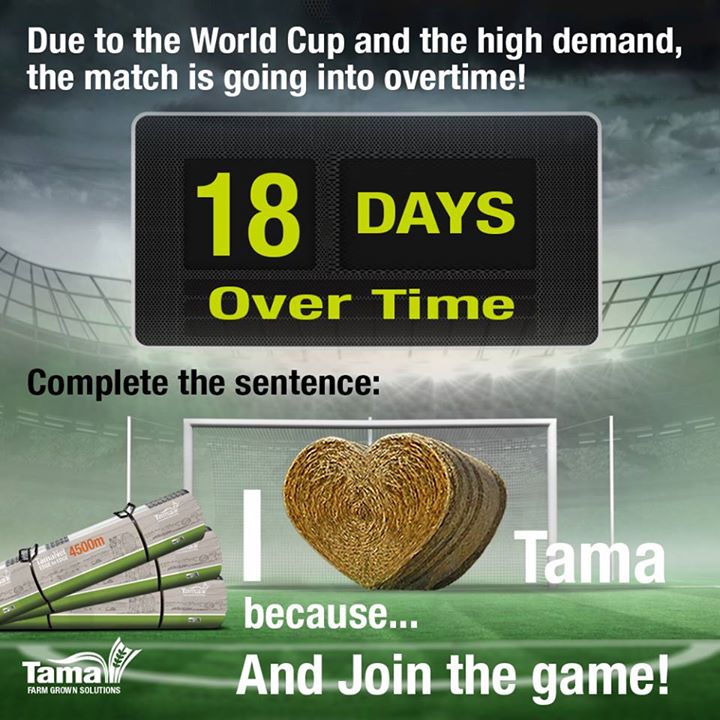Due to the World Cup and the hugh demand, the match is going into overtime!
