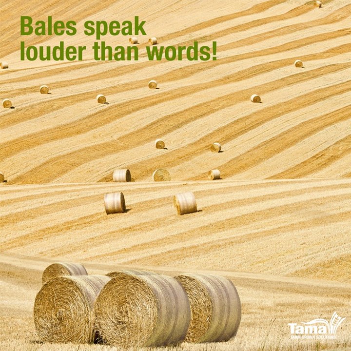 Bales speak louder than words!