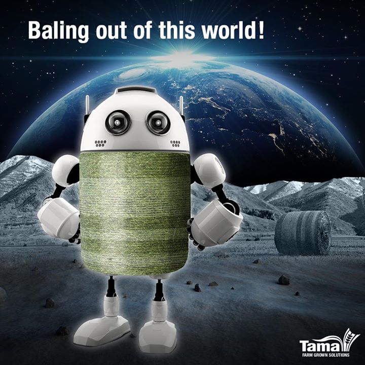 Baling out of this world!