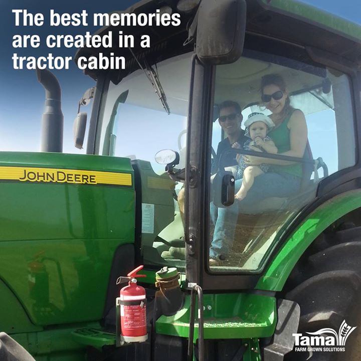 The best memories are created in a tractor cabin