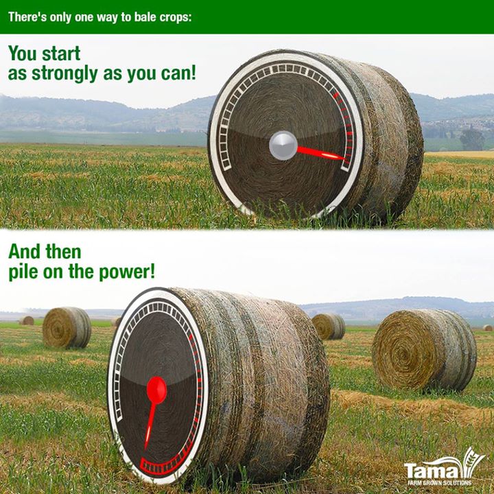 There's only one way to bale crops