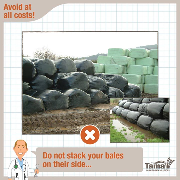 Do not stuck your bales