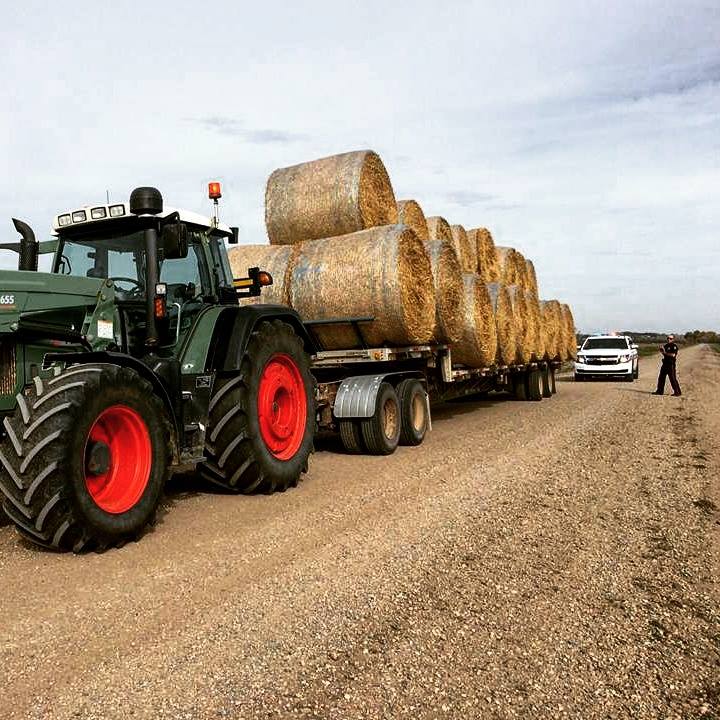 Tractor with Bale Netwraps