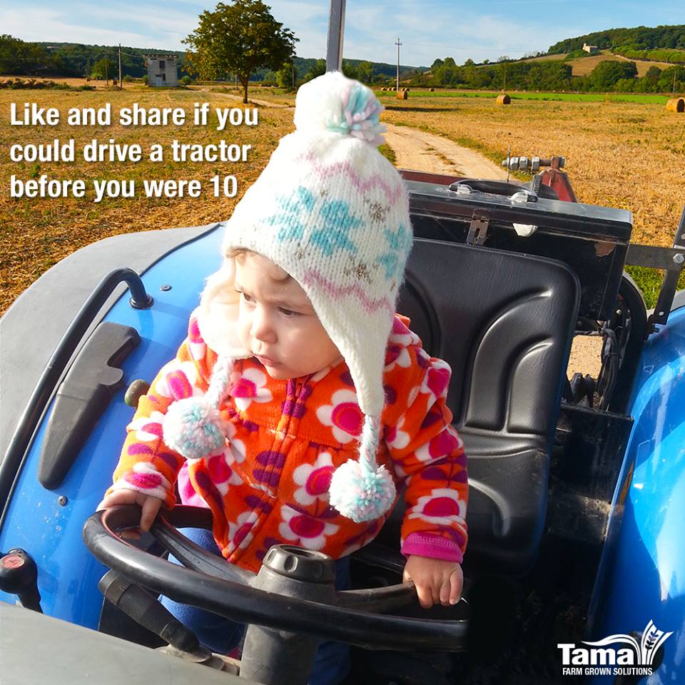 Like and share if you could drive a tractor