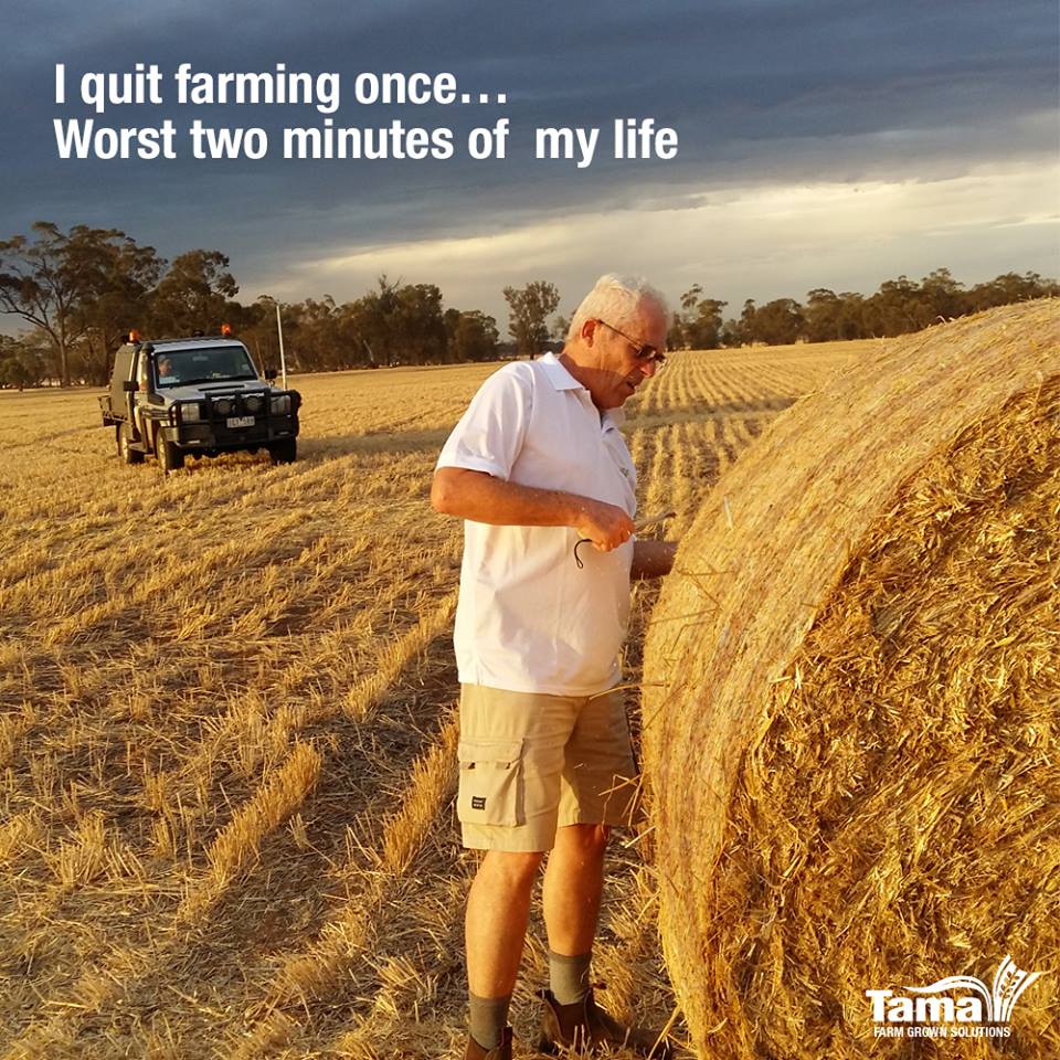I quit farming once