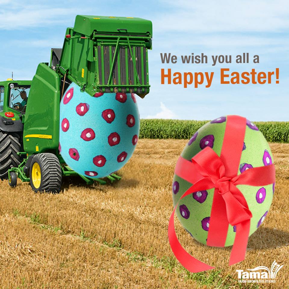 Don’t put all your eggs in one baler wink emoticon Happy Easter everyone ?