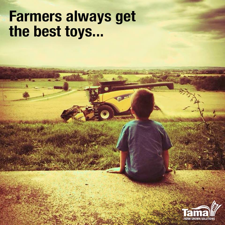 Farmers always get the best toys
