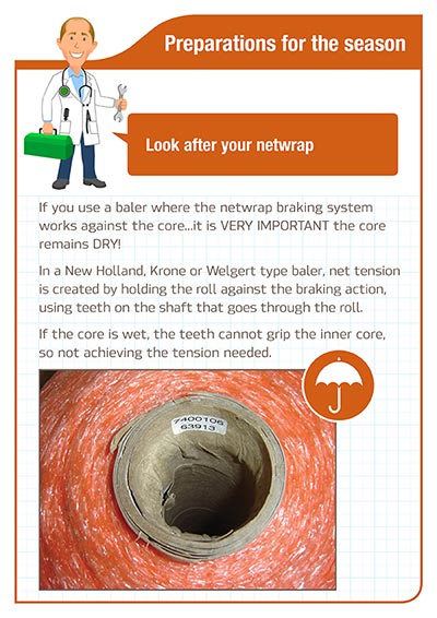 Preparation for the season - Look after your netwrap